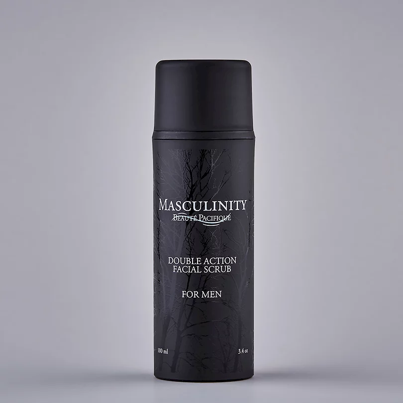 Masculinity Double Action Facial Scrub / Pleťový peeling na všechny typy pleti